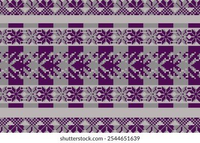 Ethnic pattern seamless, Geometric design ,Aztec embroidery border seamless patterns.ethnic design,  pattern art wallpaper Background, Design for fabric, curtain, carpet ,geometry seamless pattern