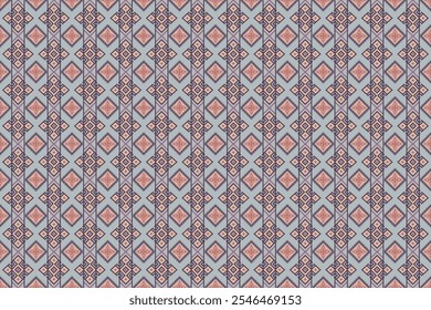 Ethnic pattern seamless, Geometric design ,Aztec embroidery border seamless patterns.ethnic design, pattern art wallpaper Background, Design for fabric, curtain, carpet ,geometry seamless pattern
