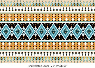 Patrón étnico sin fisuras, diseño geométrico, patrones aztecas bordados sin fisuras. diseño étnico, patrón de Fondo de pantalla de arte de fondo, diseño para tela, cortina, alfombra, geometría sin fisuras patrón