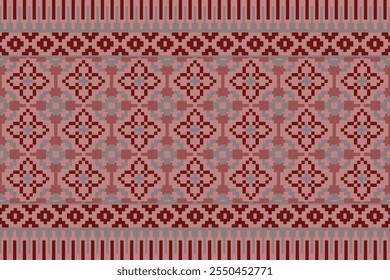 Ethnic pattern seamless, Geometric design ,Aztec embroidery border seamless patterns.ethnic design,  pattern art wallpaper Background, Design for fabric, curtain, carpet ,geometry seamless pattern