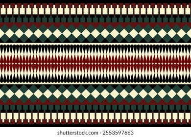 Ethnic pattern seamless, Geometric design ,Aztec embroidery border seamless patterns.ethnic design,  pattern art wallpaper Background, Design for fabric, curtain, carpet ,geometry seamless pattern