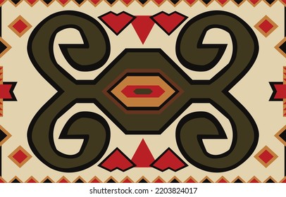 Ethnic pattern. Seamless Geometric Tribal Indigenous T-shirt Embroidery, Carpet, Wallpaper, Wrap,