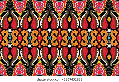 Ethnic pattern. Seamless Geometric Tribal Indigenous T-shirt Embroidery, Carpet, Wallpaper, Wrap,