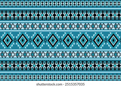 Ethnic pattern seamless geometric,Aztec embroidery border seamless patterns.ethnic pattern seamless,  pattern art wallpaper Background, Design for fabric, curtain, carpet ,geometry seamless pattern