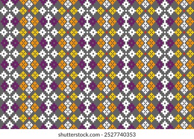 Ethnic pattern seamless geometric,Aztec embroidery border seamless patterns.ethnic pattern seamless, pattern art wallpaper Background, Design for fabric, curtain, carpet ,geometry seamless pattern