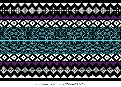 Ethnic pattern seamless geometric,Aztec embroidery border seamless patterns.ethnic pattern seamless,  pattern art wallpaper Background, Design for fabric, curtain, carpet ,geometry seamless pattern