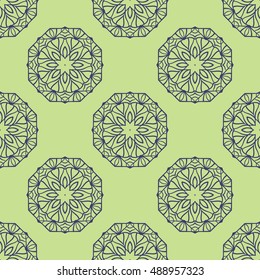 Ethnic pattern.  Seamless mandala pattern.