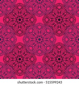 Ethnic pattern. Seamless mandala pattern. 