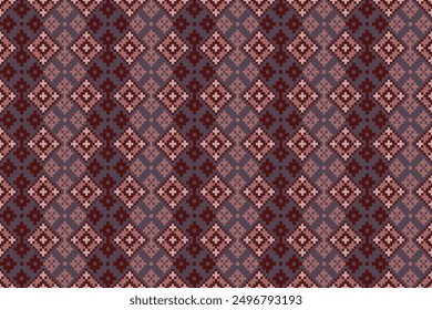 Ethnic pattern seamless pixel art for Fabric geometric ethnic pattern seamless,Pixel pattern art wallpaper Background, Design for fabric, curtain, carpet ,geometry seamless pattern art illustration