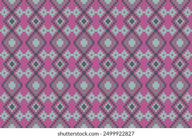 Patrón étnico arte de píxeles sin fisuras para tela patrón étnico geométrico sin fisuras, patrón de píxeles de fondo de Fondo de pantalla de arte, diseño para tela, cortina, alfombra, geometría sin fisuras ilustración de arte