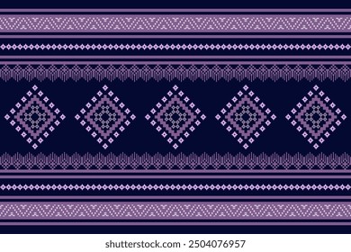 Patrón étnico arte de píxeles sin fisuras para tela patrón étnico geométrico sin fisuras, patrón de píxeles de fondo de Fondo de pantalla de arte, diseño para tela, cortina, alfombra, geometría sin fisuras ilustración de arte
