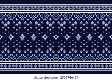 Ethnic pattern seamless pixel art for Fabric geometric ethnic pattern seamless,Pixel pattern art wallpaper Background, Design for fabric, curtain, carpet ,geometry seamless pattern art illustration