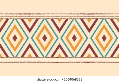 Ethnic pattern seamless.Design for background ,curtain, carpet, wallpaper, clothing, wrapping, Batik, vector illustration.