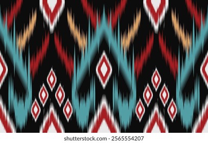 Ethnic pattern seamless.Design for background ,curtain, carpet, wallpaper, clothing, wrapping, Batik, vector illustration.