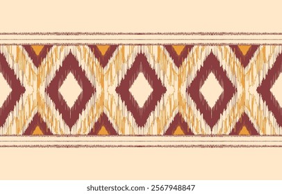 Ethnic pattern seamless.Design for background ,curtain, carpet, wallpaper, clothing, wrapping, Batik, vector illustration.