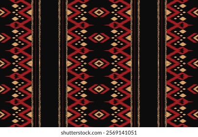 Ethnic pattern seamless.Design for background ,curtain, carpet, wallpaper, clothing, wrapping, Batik, vector illustration.
