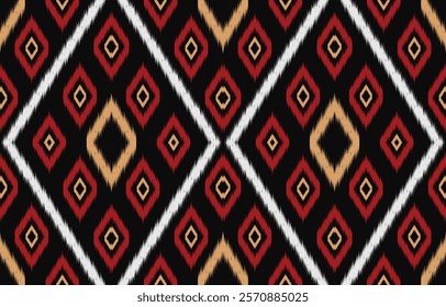 Ethnic pattern seamless.Design for background ,curtain, carpet, wallpaper, clothing, wrapping, Batik, vector illustration.