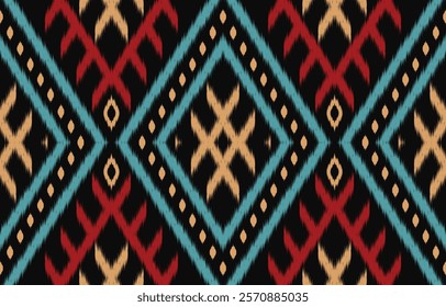 Ethnic pattern seamless.Design for background ,curtain, carpet, wallpaper, clothing, wrapping, Batik, vector illustration.