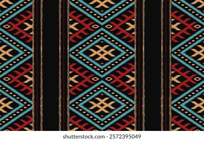 Ethnic pattern seamless.Design for background ,curtain, carpet, wallpaper, clothing, wrapping, Batik, vector illustration.