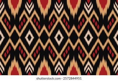 Ethnic pattern seamless.Design for background ,curtain, carpet, wallpaper, clothing, wrapping, Batik, vector illustration.