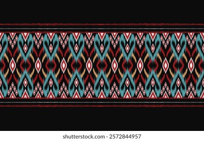 Ethnic pattern seamless.Design for background ,curtain, carpet, wallpaper, clothing, wrapping, Batik, vector illustration.