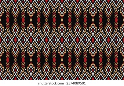 Ethnic pattern seamless.Design for background ,curtain, carpet, wallpaper, clothing, wrapping, Batik, vector illustration.