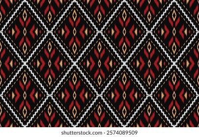Ethnic pattern seamless.Design for background ,curtain, carpet, wallpaper, clothing, wrapping, Batik, vector illustration.