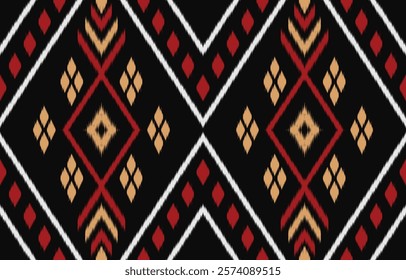 Ethnic pattern seamless.Design for background ,curtain, carpet, wallpaper, clothing, wrapping, Batik, vector illustration.