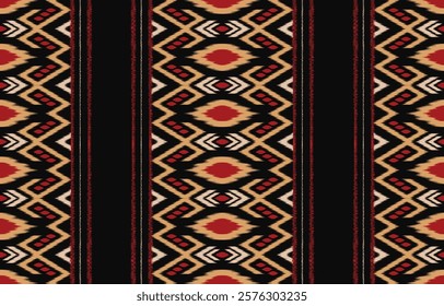 Ethnic pattern seamless.Design for background ,curtain, carpet, wallpaper, clothing, wrapping, Batik, vector illustration.