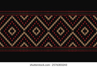 Ethnic pattern seamless.Design for background ,curtain, carpet, wallpaper, clothing, wrapping, Batik, vector illustration.