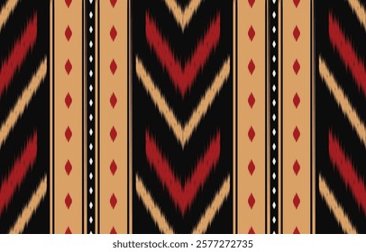 Ethnic pattern seamless.Design for background ,curtain, carpet, wallpaper, clothing, wrapping, Batik, vector illustration.