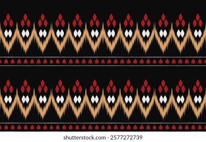 Ethnic pattern seamless.Design for background ,curtain, carpet, wallpaper, clothing, wrapping, Batik, vector illustration.