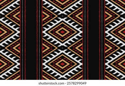 Ethnic pattern seamless.Design for background ,curtain, carpet, wallpaper, clothing, wrapping, Batik, vector illustration.