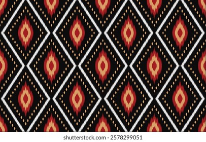 Ethnic pattern seamless.Design for background ,curtain, carpet, wallpaper, clothing, wrapping, Batik, vector illustration.