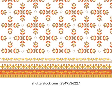 Patrón étnico. Escarcha del cuello de seda. Impresión de Bandana. El pañuelo en la cabeza. Estilo vintage floral. batik indonesio. Tejido, Tela, Ropa. Textura tribal. Vector.