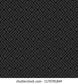 Ethnic pattern. Symbols backdrop. Tribal motif. Folk wallpaper. Embroidery background. Signs ornament. Ancient mosaic. Digital paper, web design, textile print. Artwork image. Seamless vector abstract