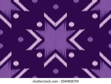 Ethnic pattern Tie Dye or Aztec style, Folk embroidery. 