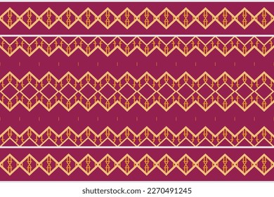 Ethnic pattern. traditional pattern background It is a pattern created by combining geometric shapes. Create beautiful fabric patterns. Design for print. Using in the fashion industry.