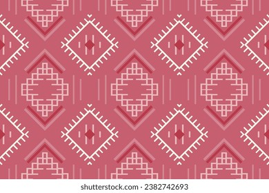 Ethnic pattern. traditional pattern background It is a pattern created by combining geometric shapes. Create beautiful fabric patterns. Design for print.