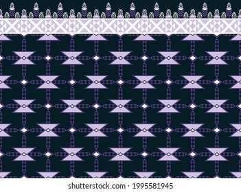 
ethnisches Muster traditionelles Design abstrakte Vektorgeometrie Gewebe orientalische Muster nahtlose Oberfläche Stickereistil Stil
