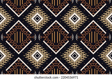Patrón étnico. diseño de patrones tradicionales Es un patrón creado mediante la combinación de formas geométricas. Diseño para impresión. Usando en la industria de la moda.
