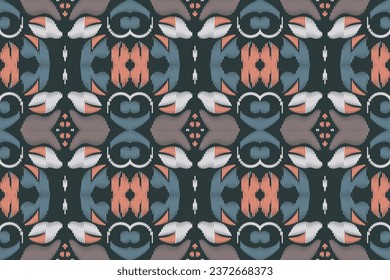 Ethnic pattern. traditional pattern design It is a pattern created by combining geometric shapes. Create beautiful fabric patterns. Design for print. Using in the fashion industry.
