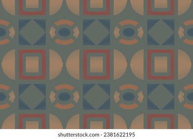 Ethnic pattern. Traditional ethnic pattern design It is a pattern created by combining geometric shapes. Create beautiful fabric patterns. Design for print.