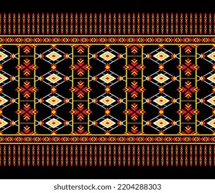 Diseño de patrones étnicos para fondo, tela, sarong,Ilustración vectorial 