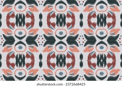 Ethnic pattern. traditional patterned old saree dress design It is a pattern created by combining geometric shapes. Create beautiful fabric patterns. Design for print. Using in the fashion industry.