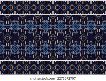 Ethnic pattern. traditional patterned vector It is a pattern created by combining geometric shapes. Create beautiful fabric patterns. Design for print. Using in the fashion industry.