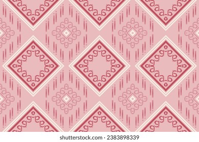 Ethnic pattern. Traditional ethnic patterns vectors It is a pattern created by combining geometric shapes. Create beautiful fabric patterns. Design for print.