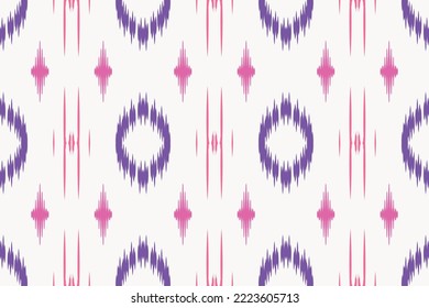 Ethnic pattern tribal art designs ikat vector oriental traditional design for background. Ikat is produced in many traditional textile centres around the world, including India to Central Asia, 