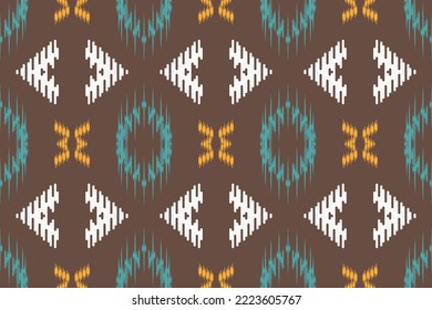 Ethnic pattern tribal art designs ikat vector oriental traditional design for background. Ikat is produced in many traditional textile centres around the world, including India to Central Asia, 