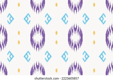 Ethnic pattern tribal art designs ikat vector oriental traditional design for background. Ikat is produced in many traditional textile centres around the world, including India to Central Asia, 